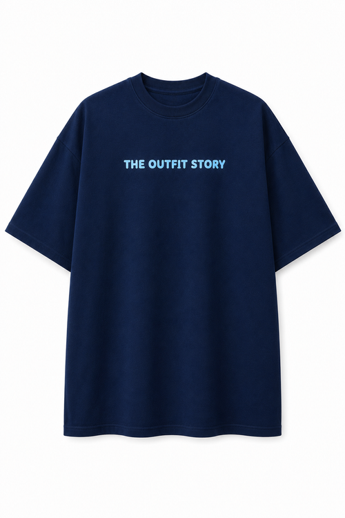 Alexa, Turn My Feelings Off – Oversized Graphic T-Shirt | Navy Blue