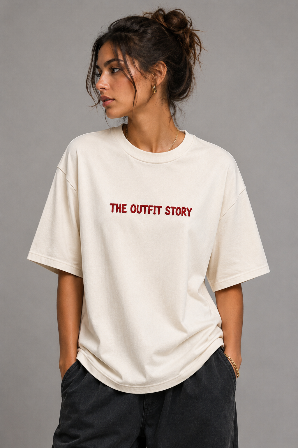 I Told ChatGPT About U – Oversized Graphic T-Shirt | Off White