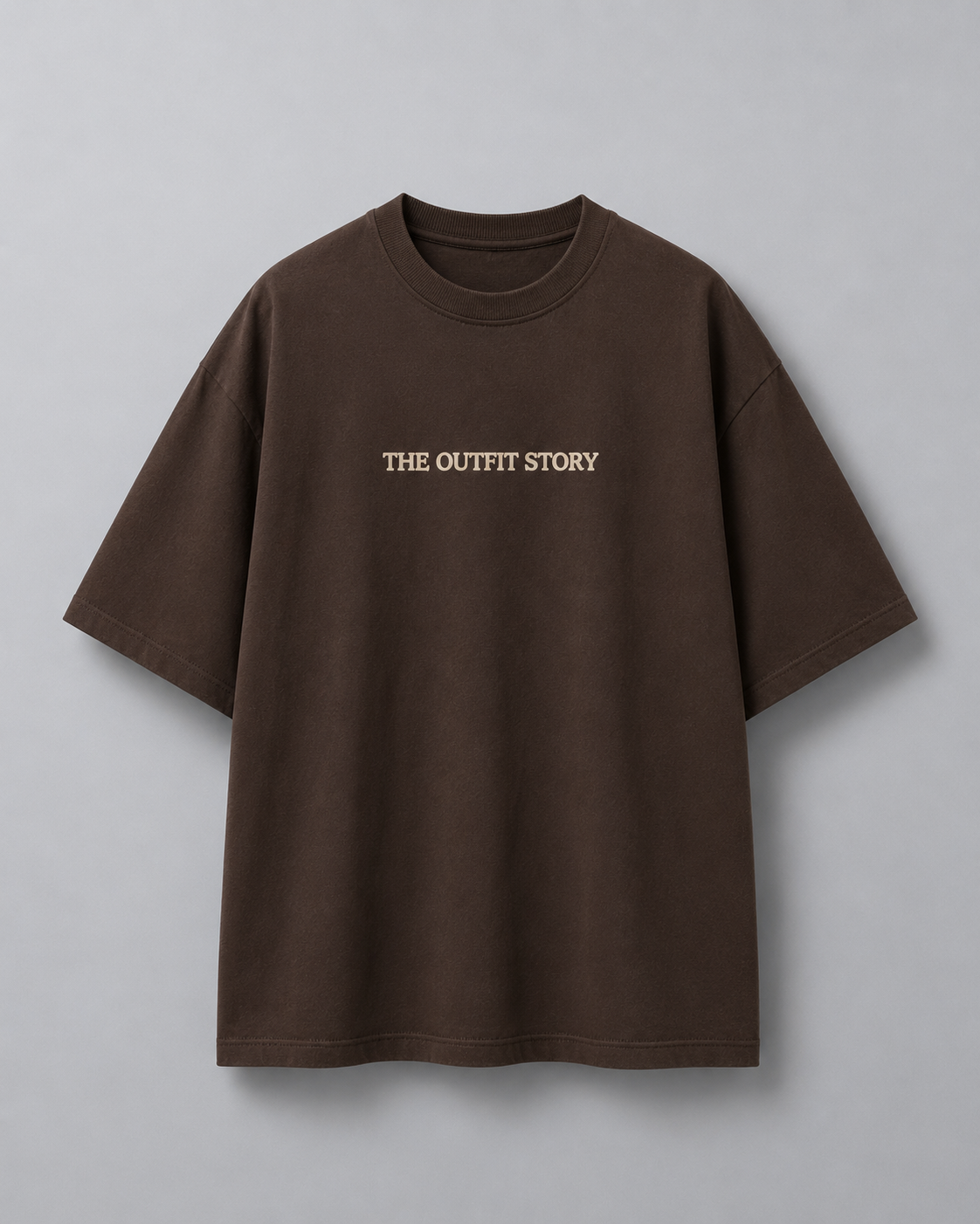 Better Late Than Never – Oversized Graphic T-Shirt | Coffee Brown