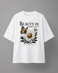 Beauty in Simplicity – Women’s Graphic T-Shirt | White