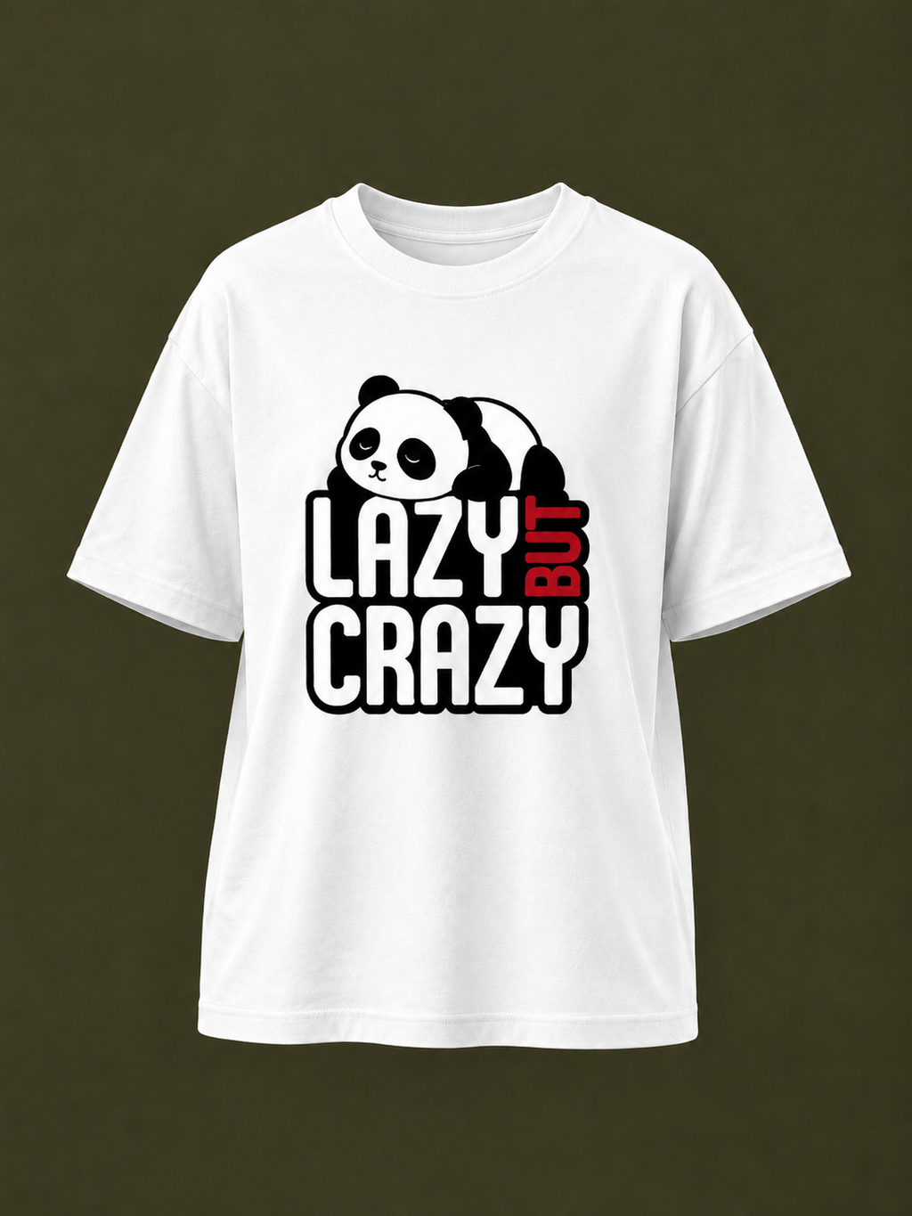 Lazy But Crazy – Kids Graphic T-Shirt | Yellow