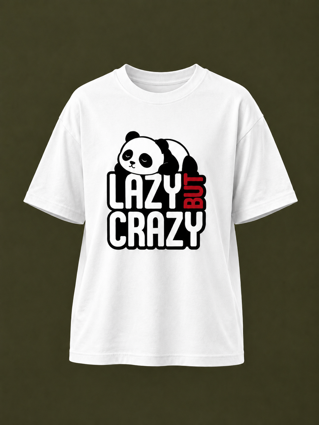 Lazy But Crazy – Kids Graphic T-Shirt | Yellow